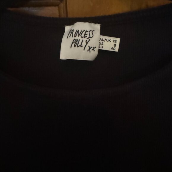 Princess Polly Classic Mini Black Dress Size 8 - Picture 2 of 7